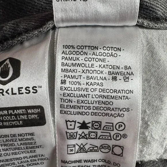 NEW Levi's LOW PRO STRAIGHT Leg Size 26 Gray Mid Rise Jeans Denim Pants 28x30 - Picture 13 of 15